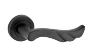 BADE ANKA YUVARLAK ROZETLİ SİYAH KAPI KOLU